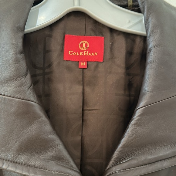 Cole Haan Brown Leather Jacket. Excellent condition! - Picture 2 of 5